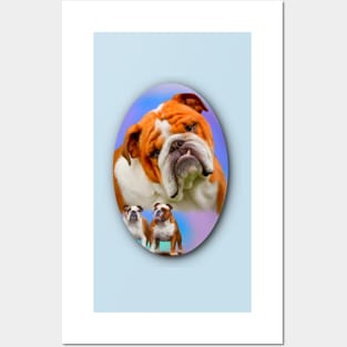 English Bulldog Breed Art Posters and Art